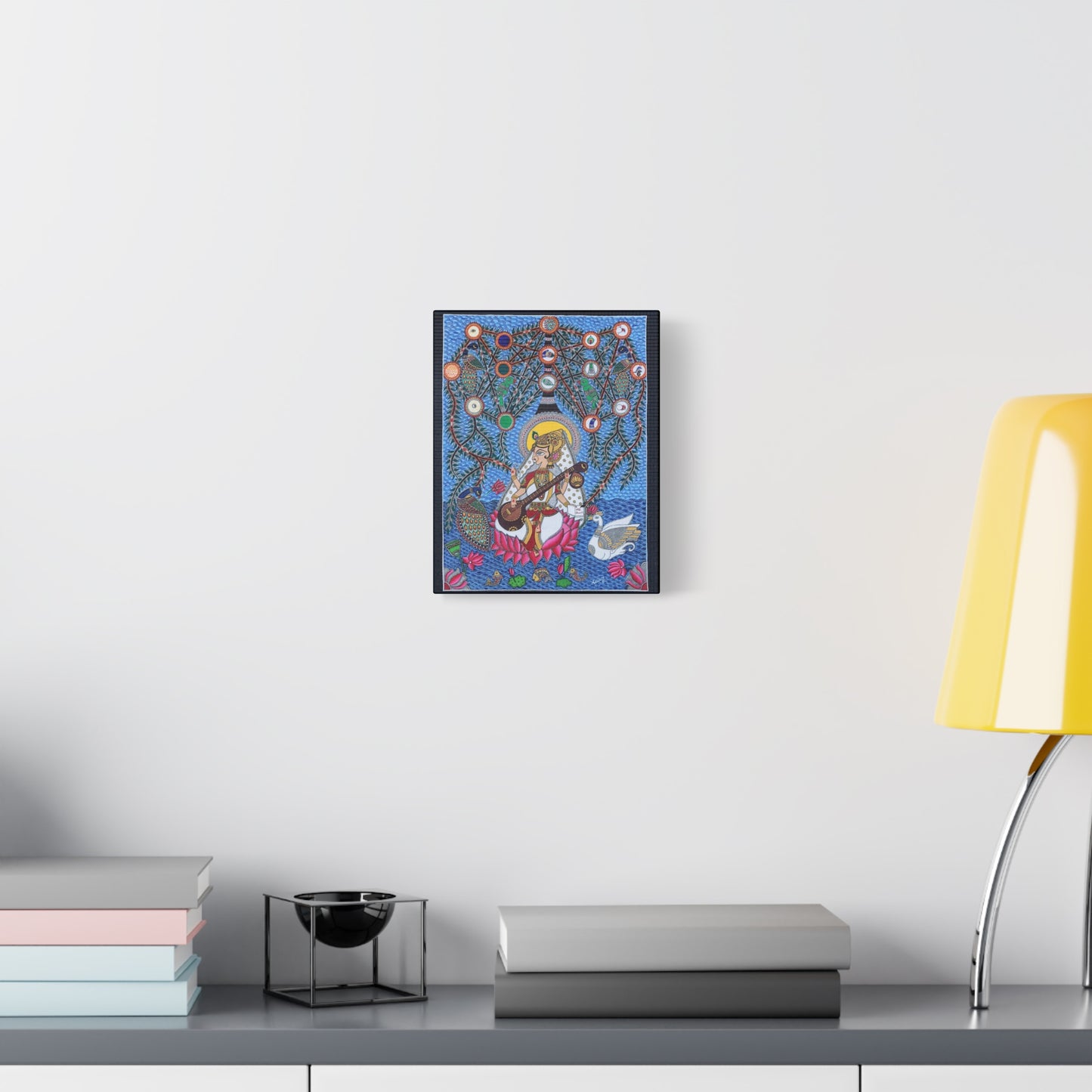 Saraswati Illuminates the Neural Network — Canvas