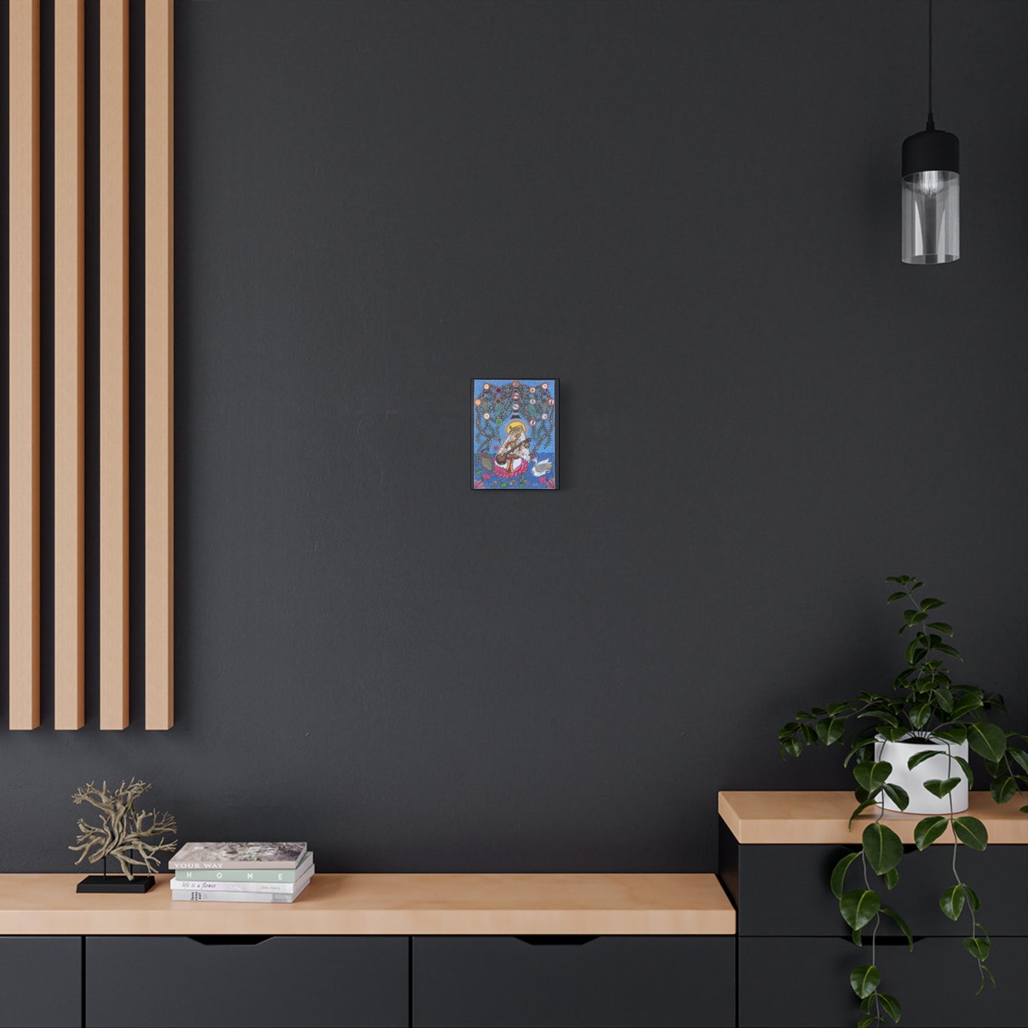 Saraswati Illuminates the Neural Network — Canvas